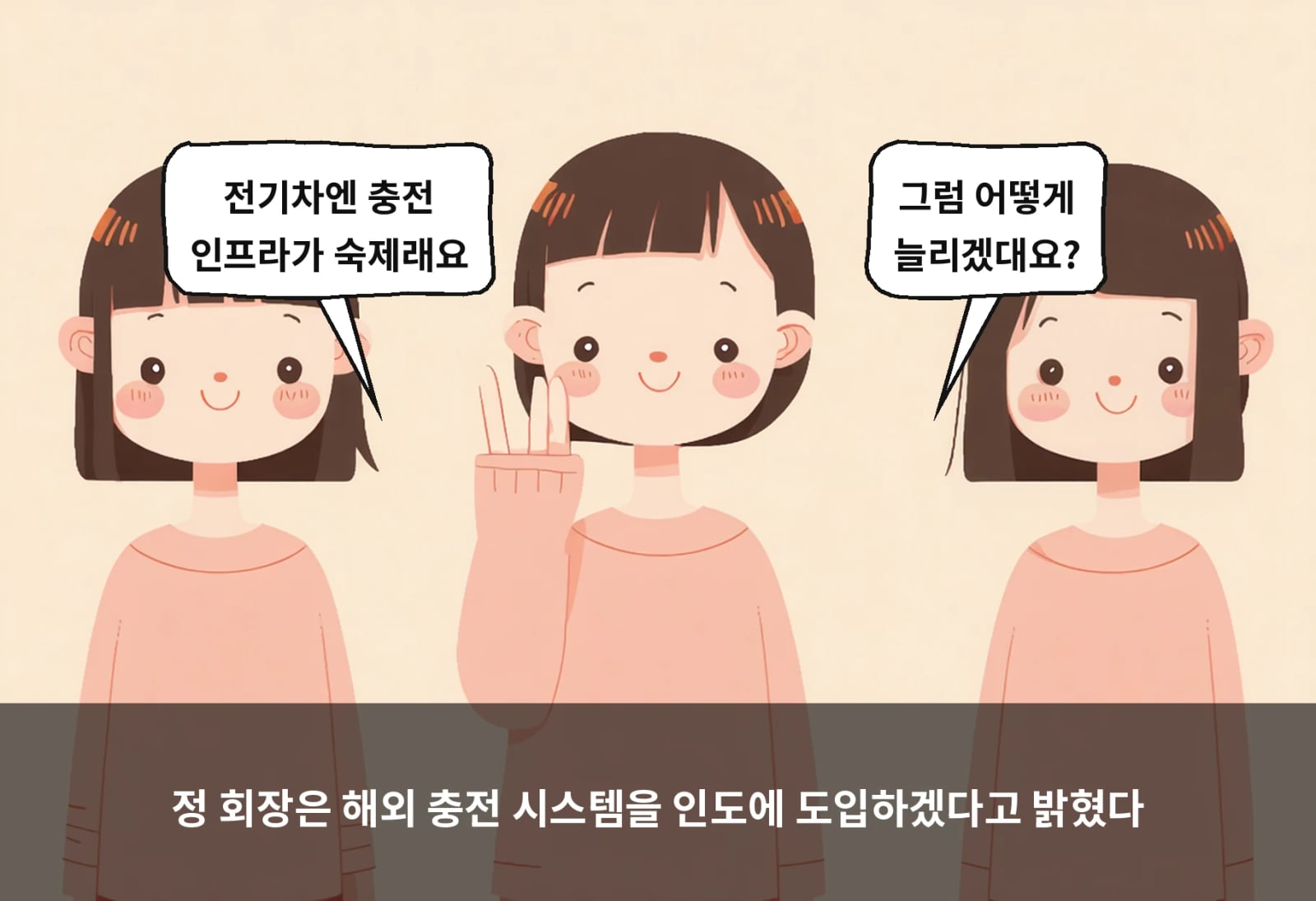 정 회장은 해외 충전 시스템을 인도에 도입하겠다고 밝혔다