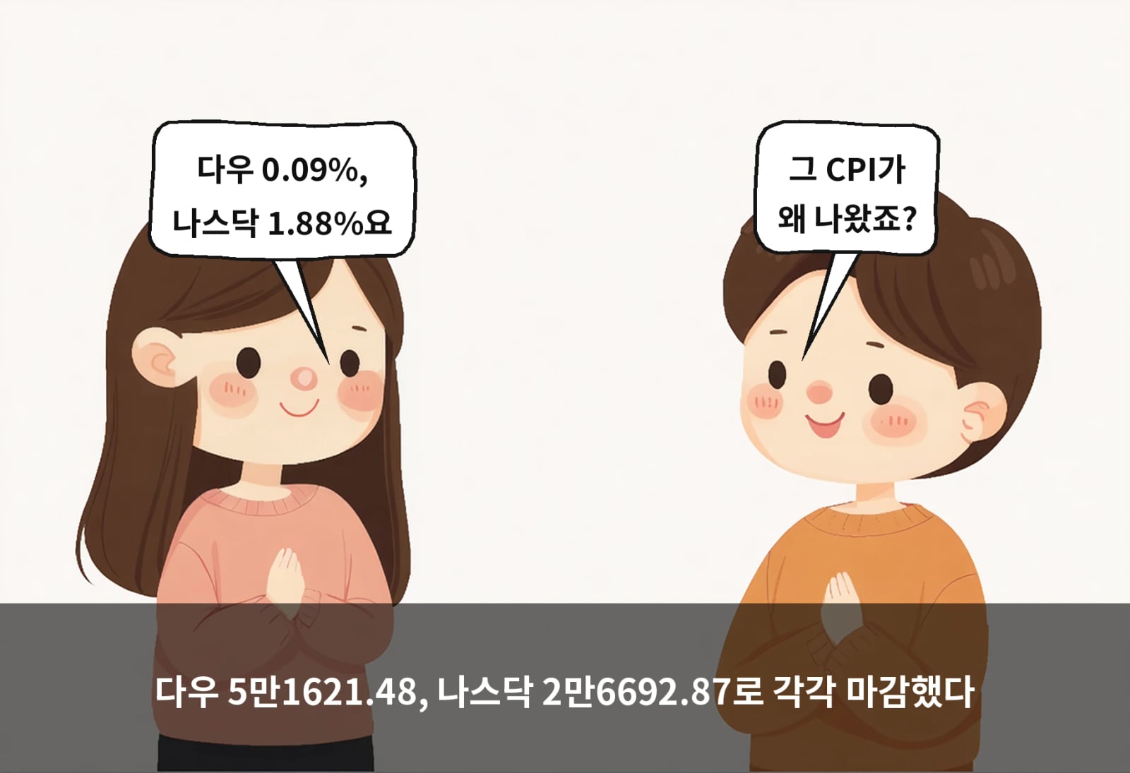다우 5만1621.48, 나스닥 2만6692.87로 각각 마감했다