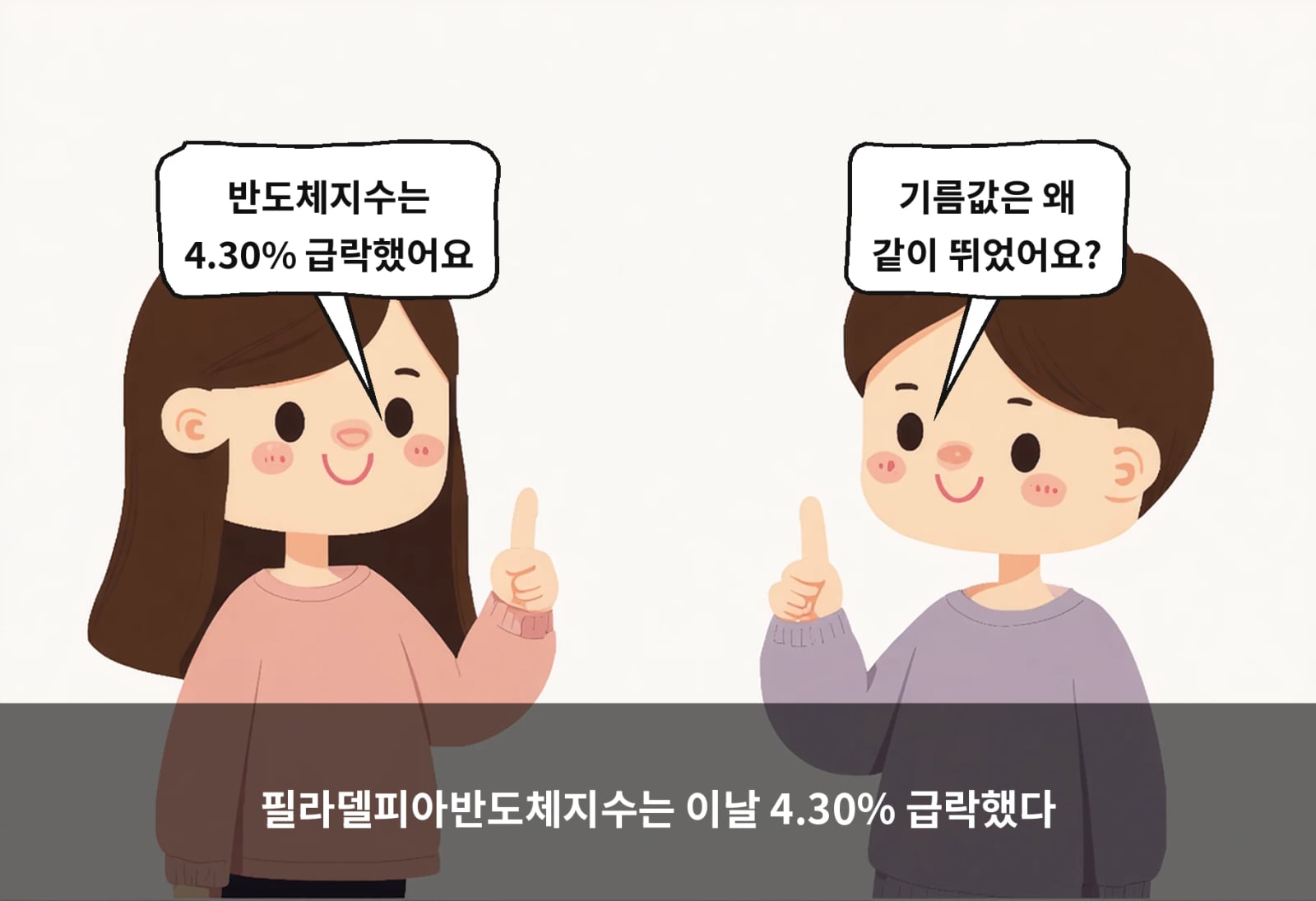필라델피아반도체지수는 이날 4.30% 급락했다