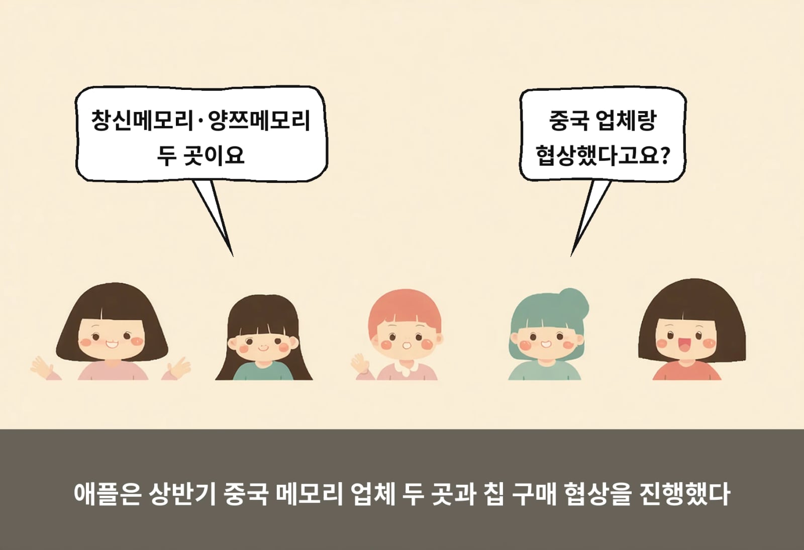 애플은 상반기 중국 메모리 업체 두 곳과 칩 구매 협상을 진행했다