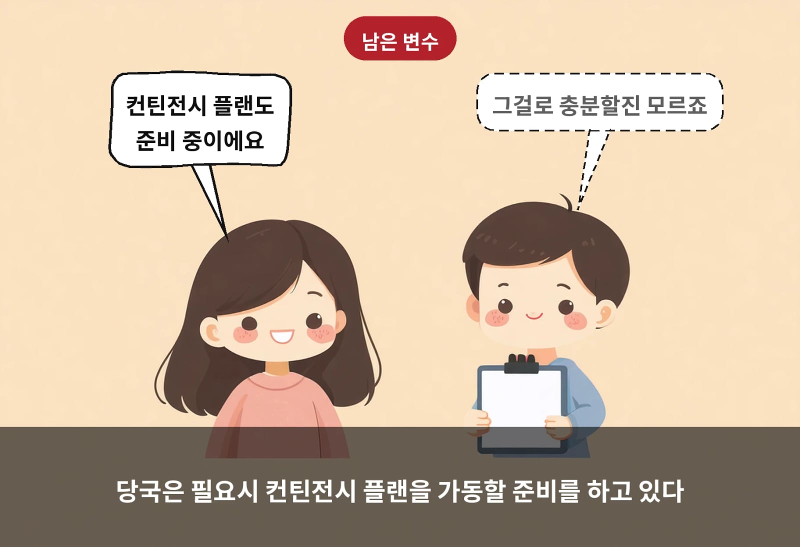 당국은 필요시 컨틴전시 플랜을 가동할 준비를 하고 있다