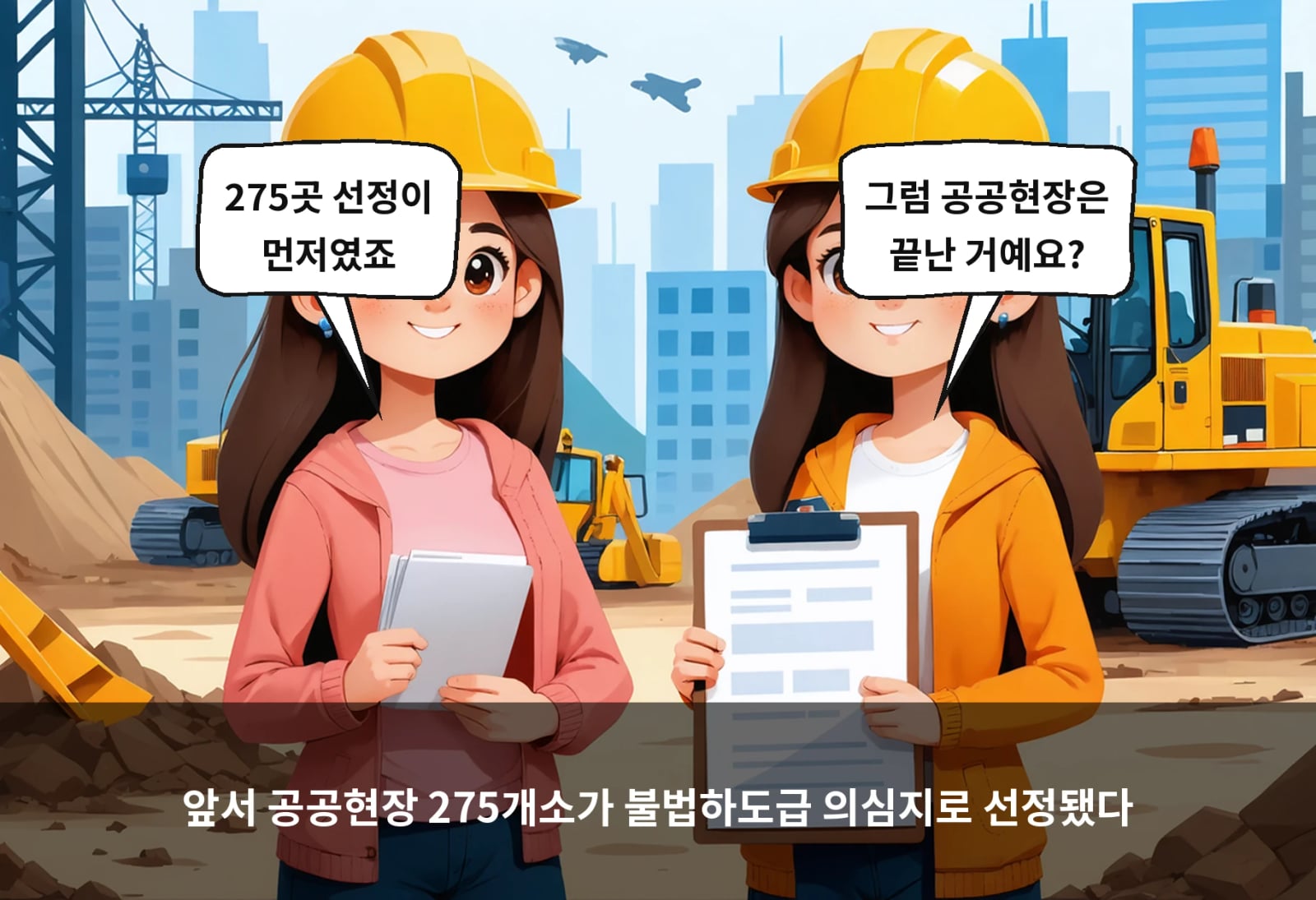 앞서 공공현장 275개소가 불법하도급 의심지로 선정됐다