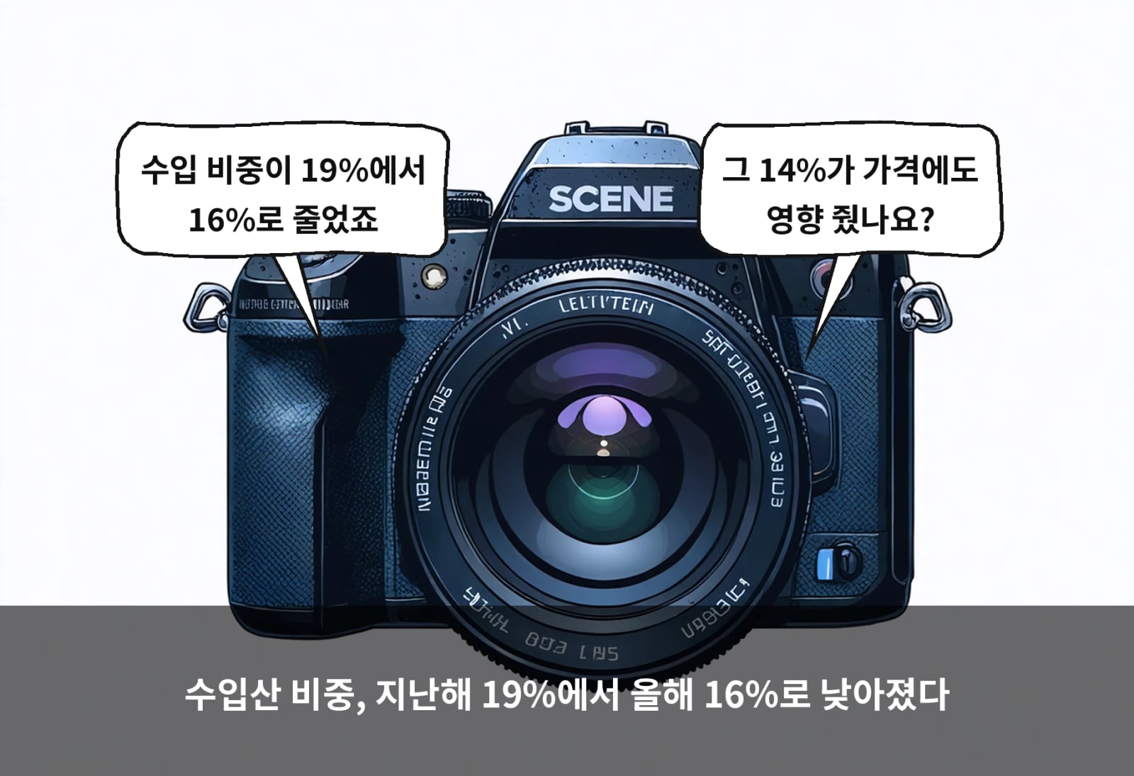 수입산 비중, 지난해 19%에서 올해 16%로 낮아졌다