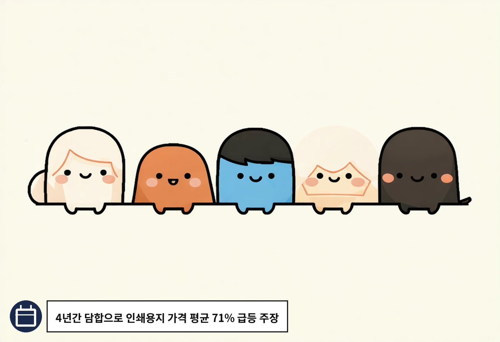 4년간 담합으로 인쇄용지 가격 평균 71% 급등 주장