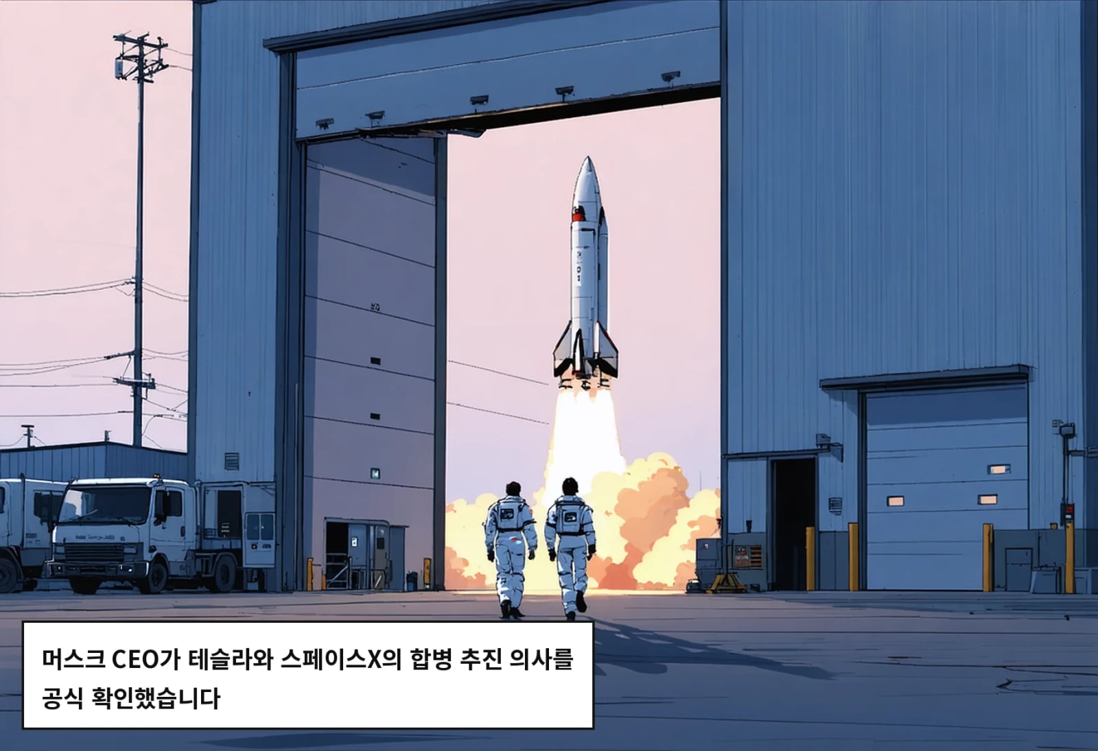 머스크 CEO가 테슬라와 스페이스X의 합병 추진 의사를 공식 확인했습니다
