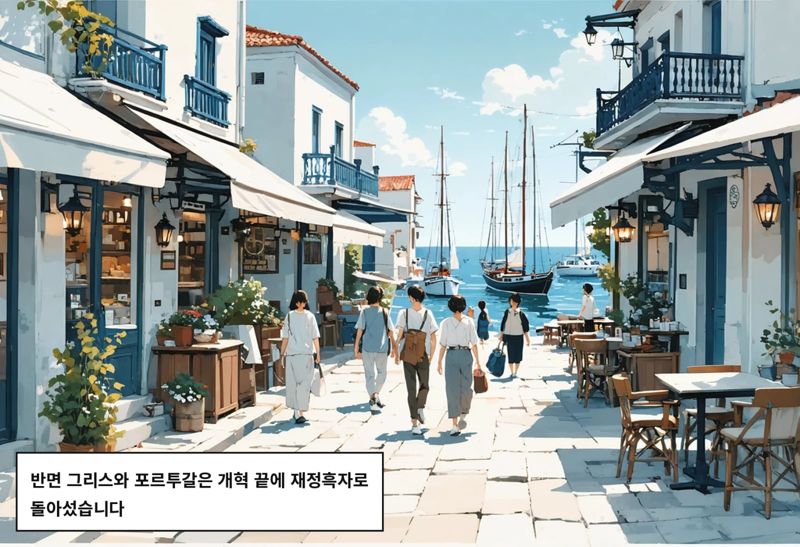 반면 그리스와 포르투갈은 개혁 끝에 재정흑자로 돌아섰습니다