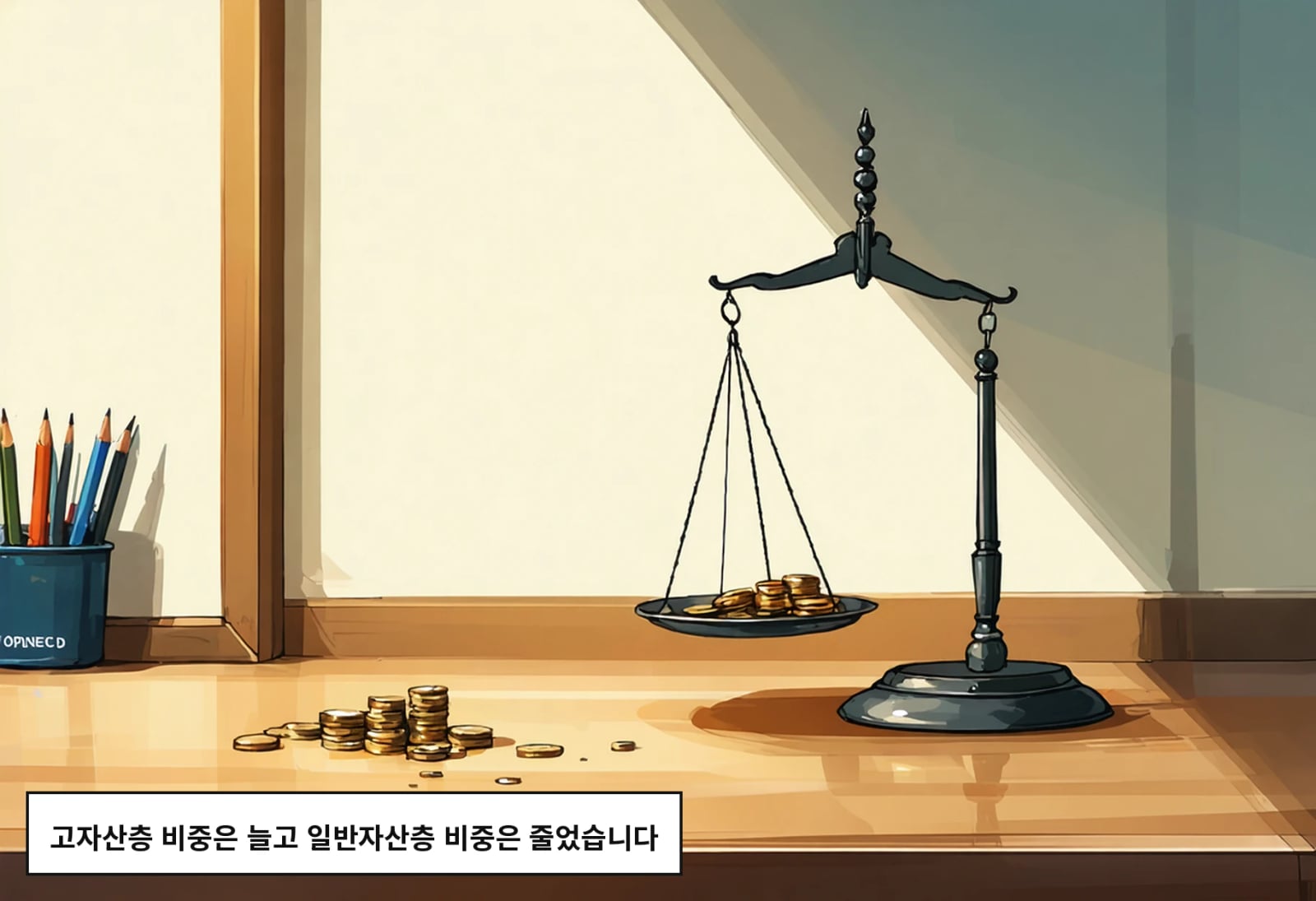 고자산층 비중은 늘고 일반자산층 비중은 줄었습니다