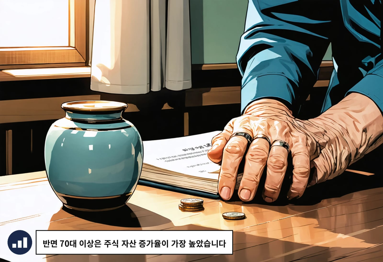 반면 70대 이상은 주식 자산 증가율이 가장 높았습니다