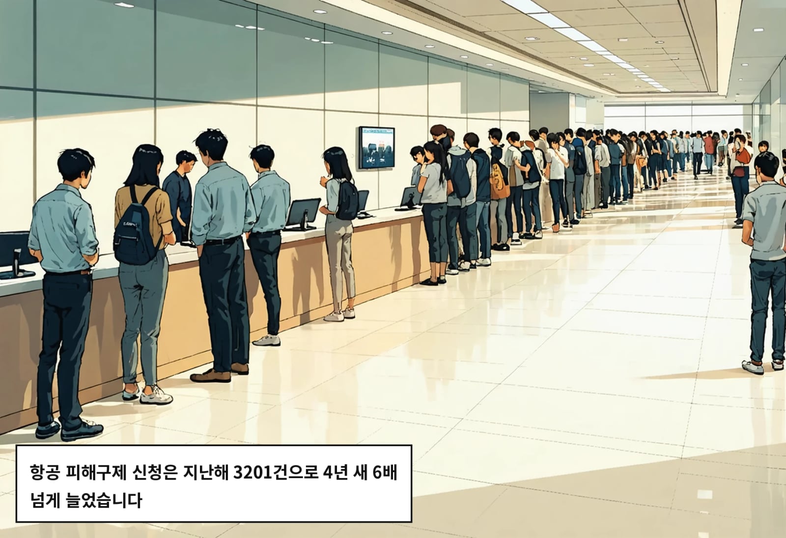 항공 피해구제 신청은 지난해 3201건으로 4년 새 6배 넘게 늘었습니다
