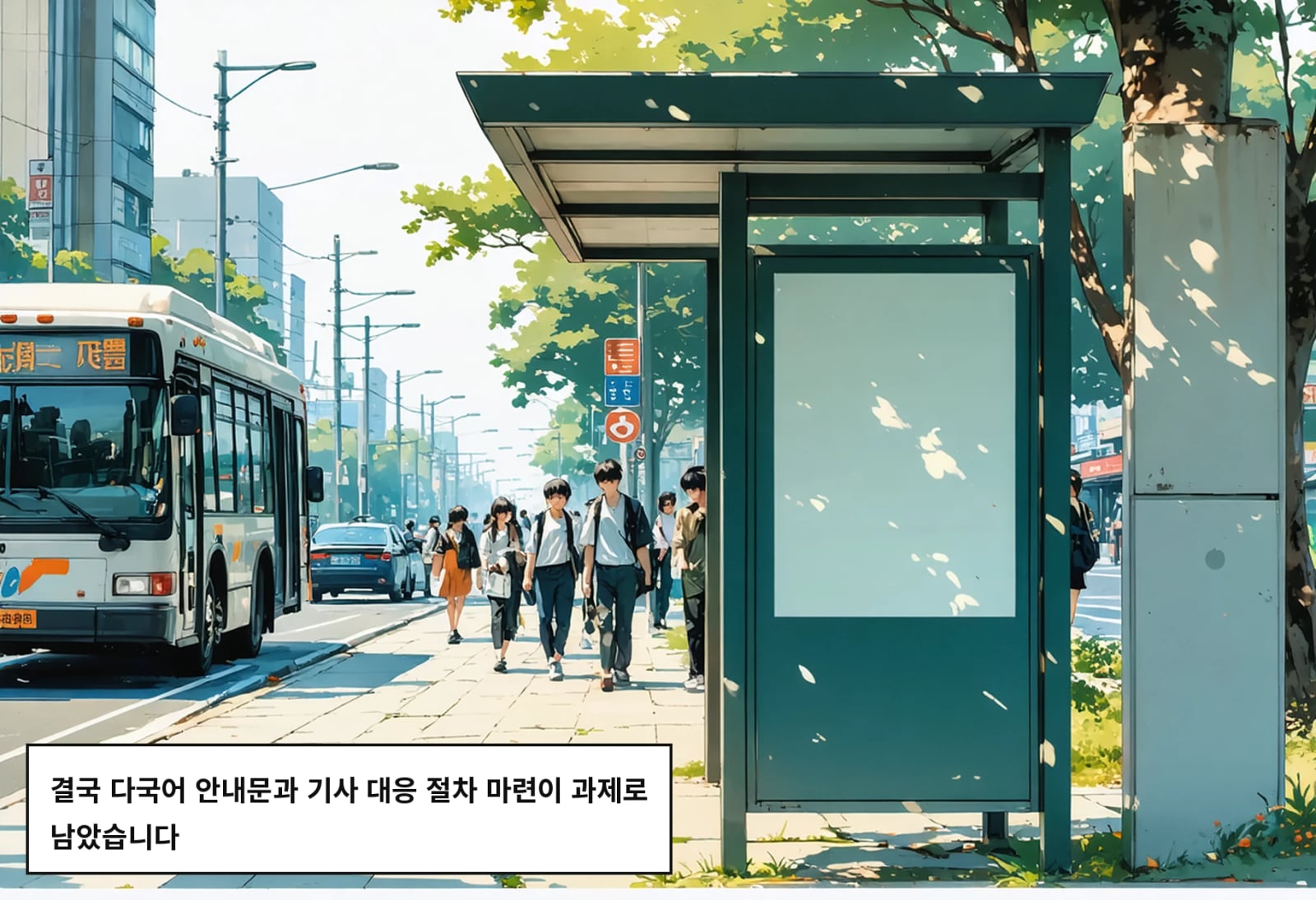 결국 다국어 안내문과 기사 대응 절차 마련이 과제로 남았습니다