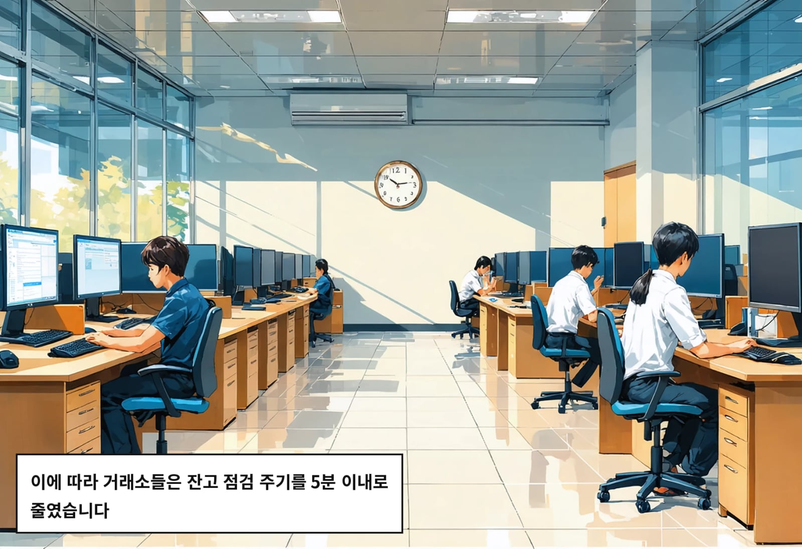 이에 따라 거래소들은 잔고 점검 주기를 5분 이내로 줄였습니다