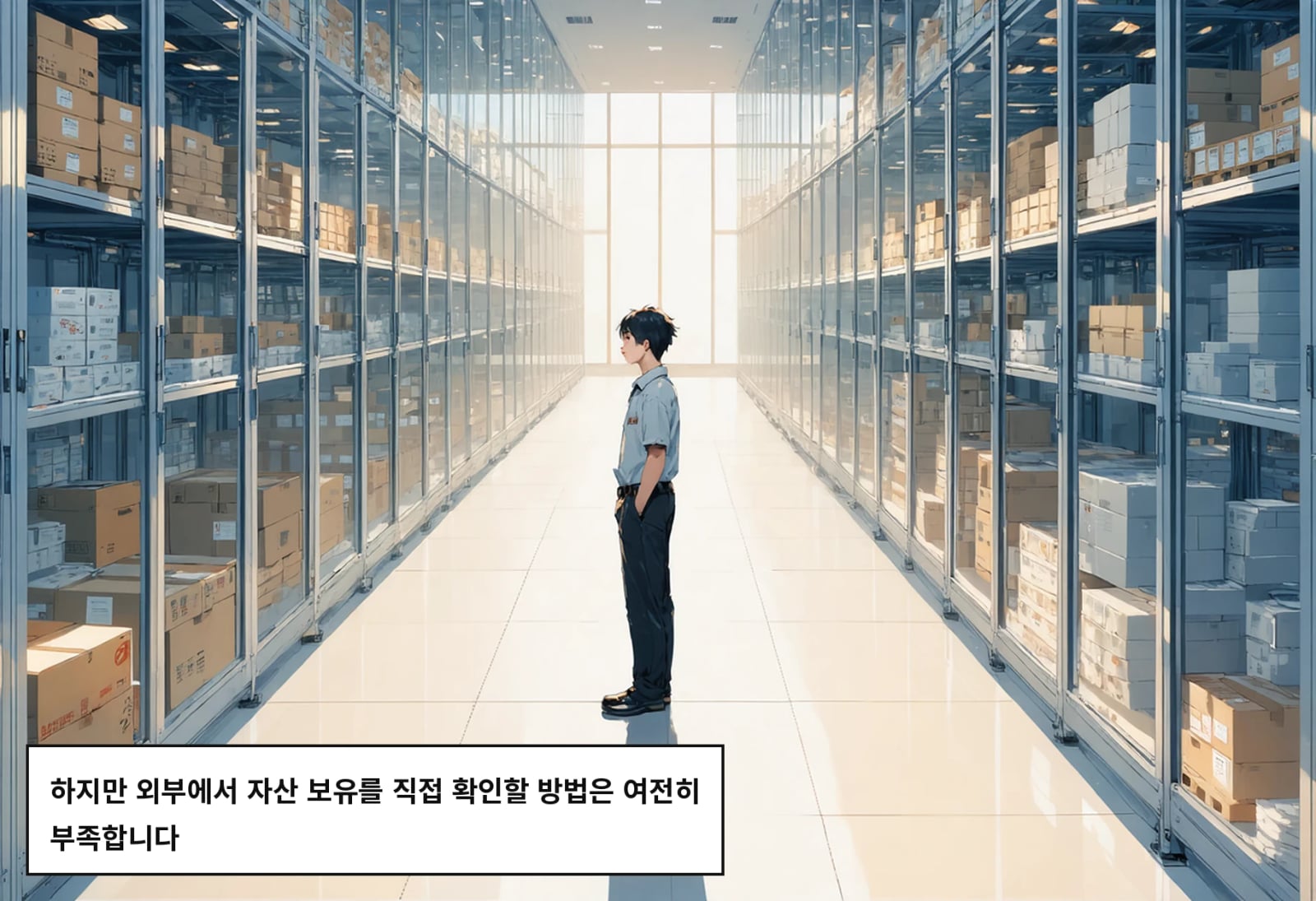 하지만 외부에서 자산 보유를 직접 확인할 방법은 여전히 부족합니다
