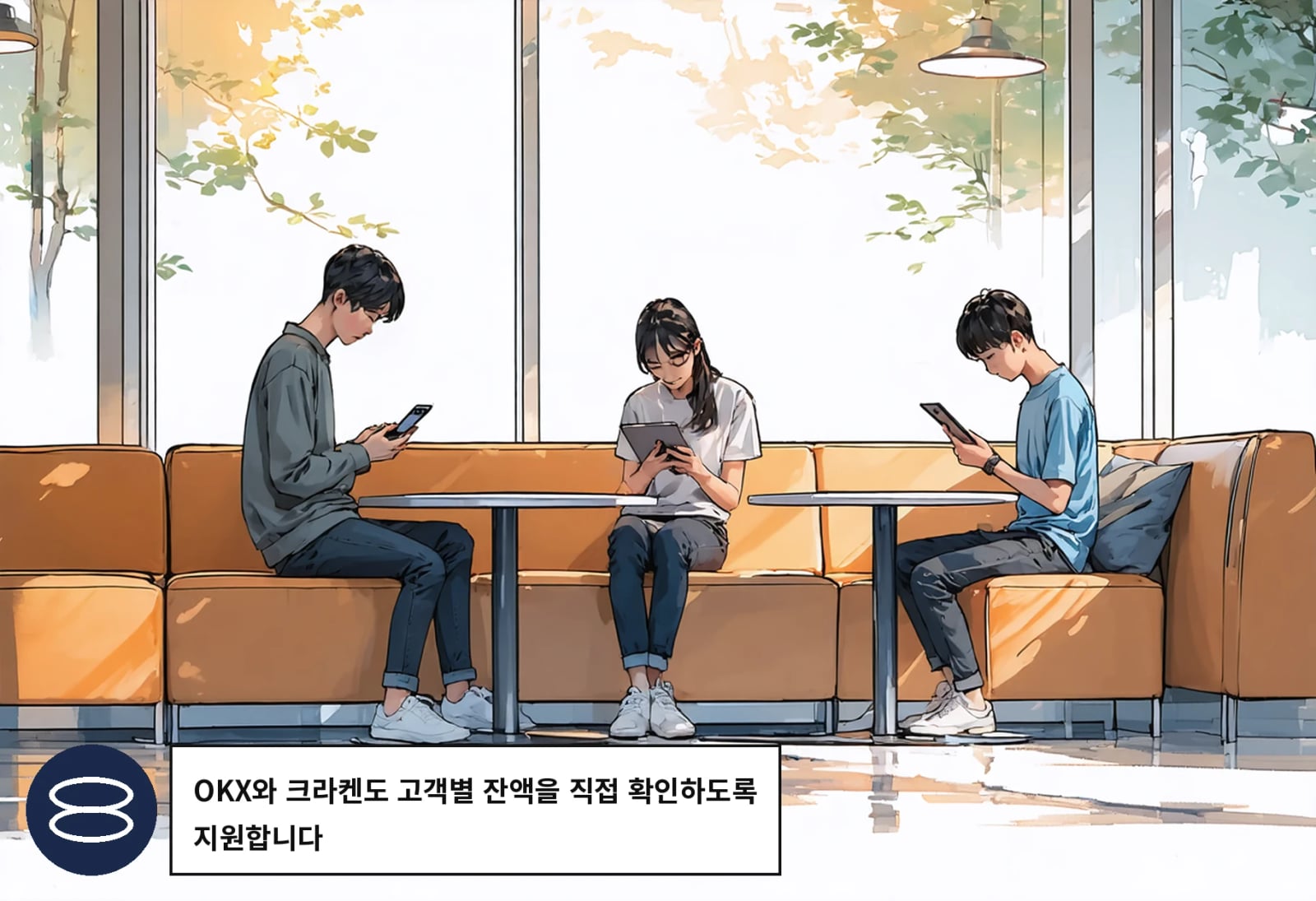 OKX와 크라켄도 고객별 잔액을 직접 확인하도록 지원합니다