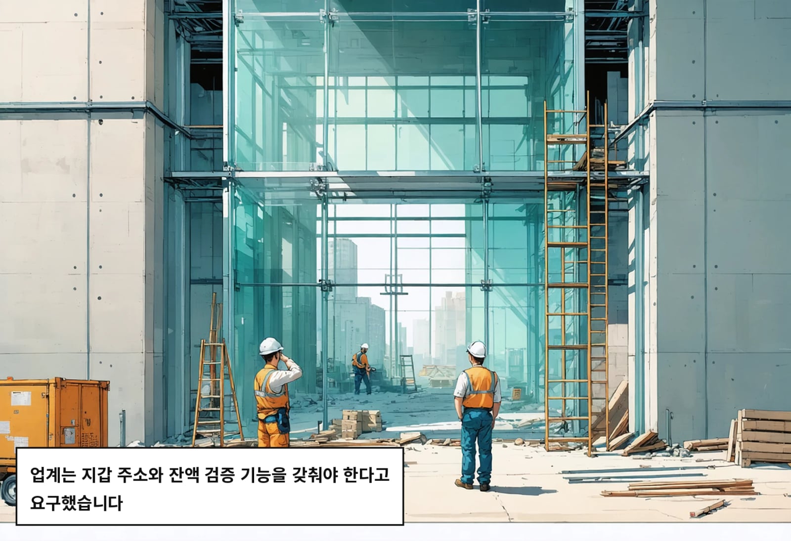 업계는 지갑 주소와 잔액 검증 기능을 갖춰야 한다고 요구했습니다