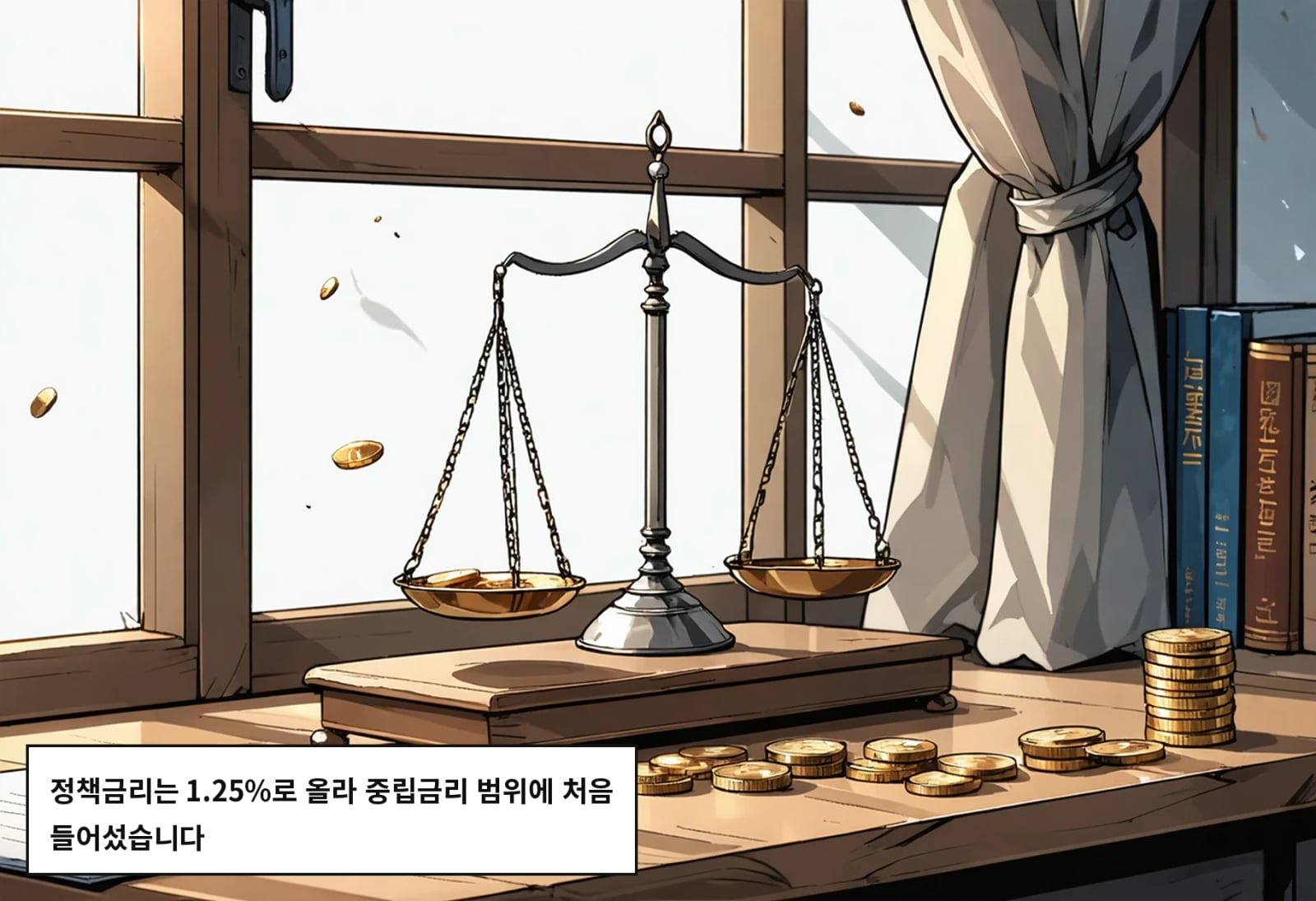 정책금리는 1.25%로 올라 중립금리 범위에 처음 들어섰습니다
