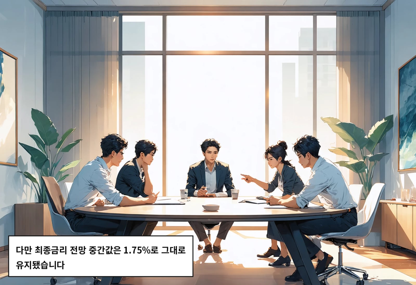 다만 최종금리 전망 중간값은 1.75%로 그대로 유지됐습니다