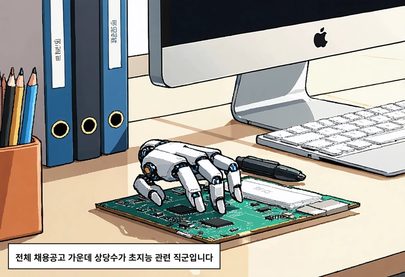 전체 채용공고 가운데 상당수가 초지능 관련 직군입니다