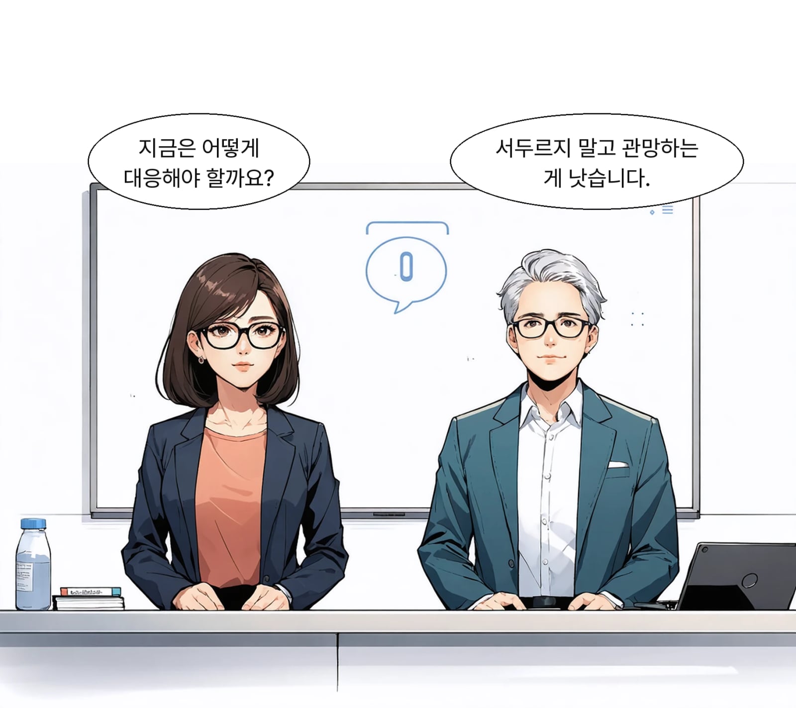 변수가 정리될 때까지 지켜본 뒤 경쟁력에 다시 집중해야 합니다.