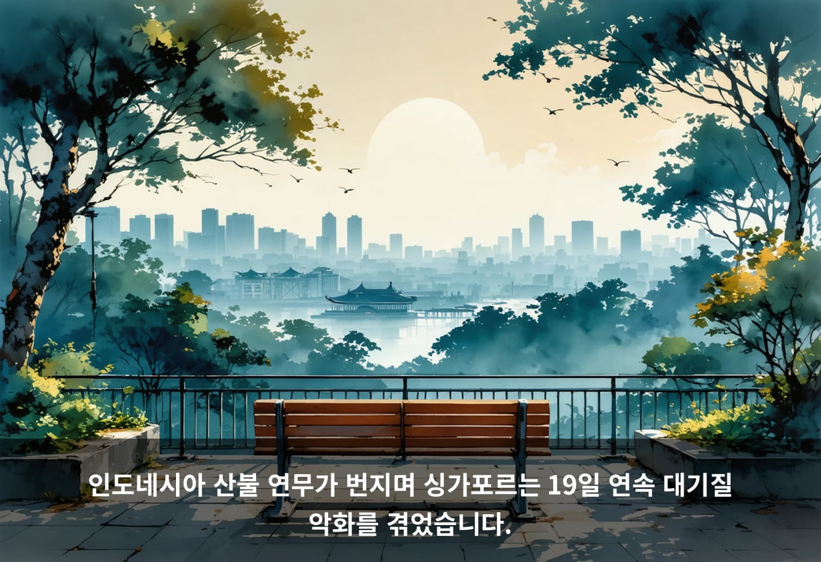 인도네시아 산불 연무가 번지며 싱가포르는 19일 연속 대기질 악화를 겪었습니다.