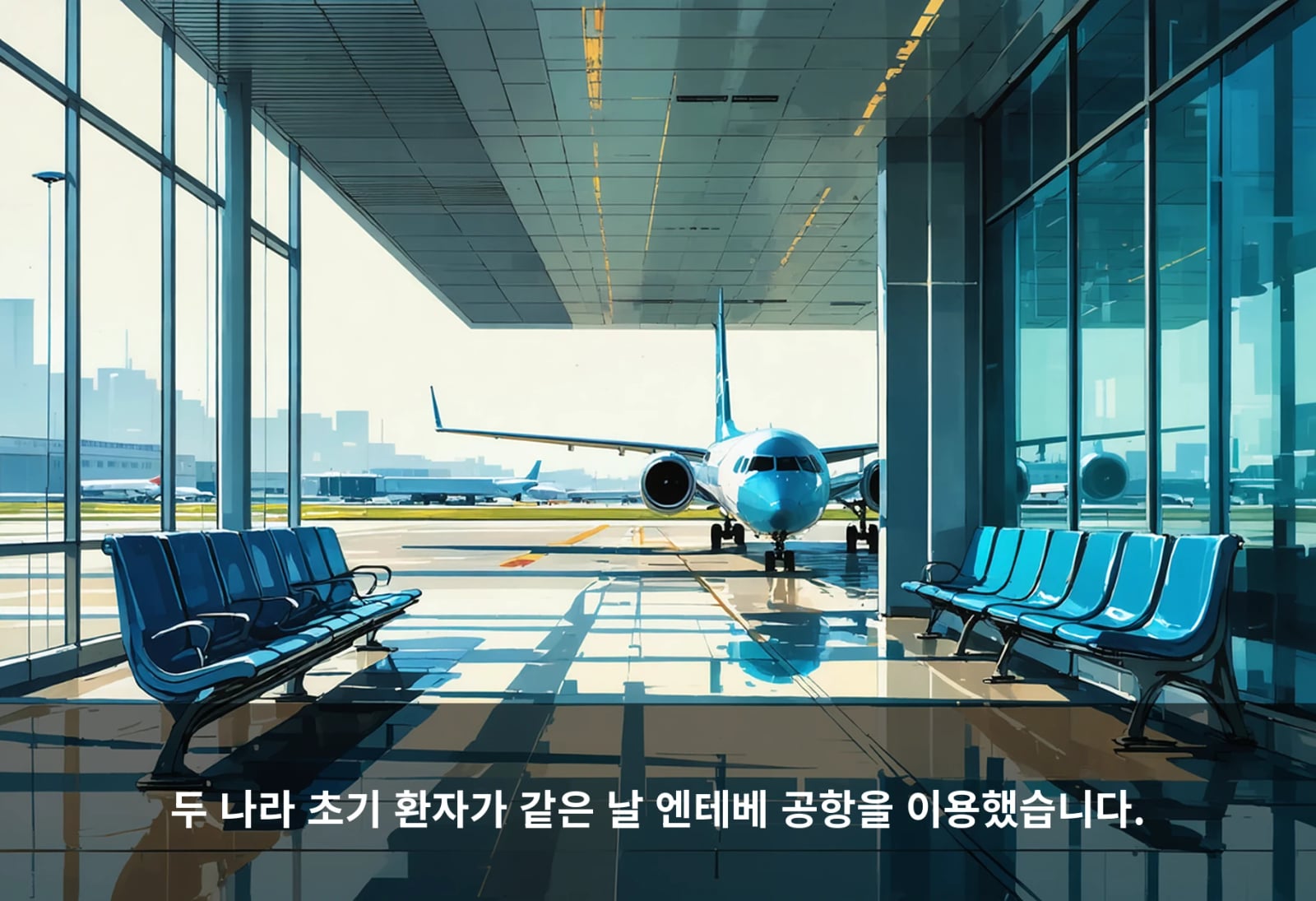 두 나라 초기 환자가 같은 날 엔테베 공항을 이용했습니다.