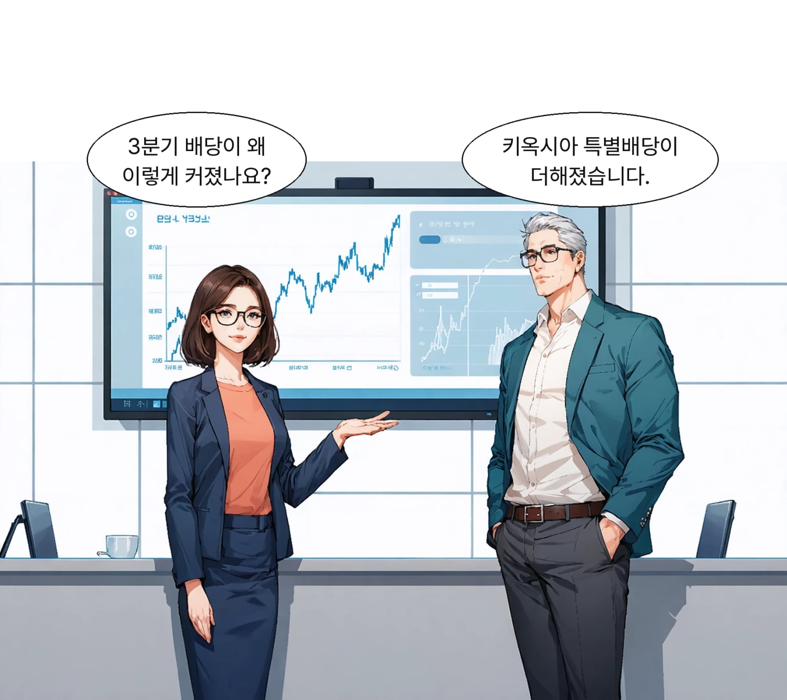 28일 SK하이닉스 주당 2만원 배당 공시에 주가도 강세를 보였습니다.