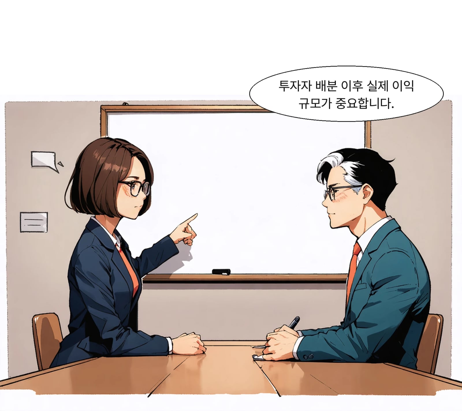 후속 고객 계약과 투자자 배분 뒤 귀속이익 가시성이 중요하다는 지적입니다.