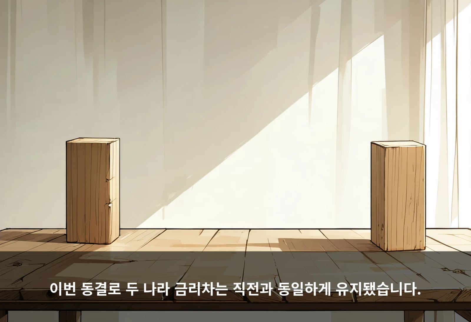이번 동결로 두 나라 금리차는 직전과 동일하게 유지됐습니다.