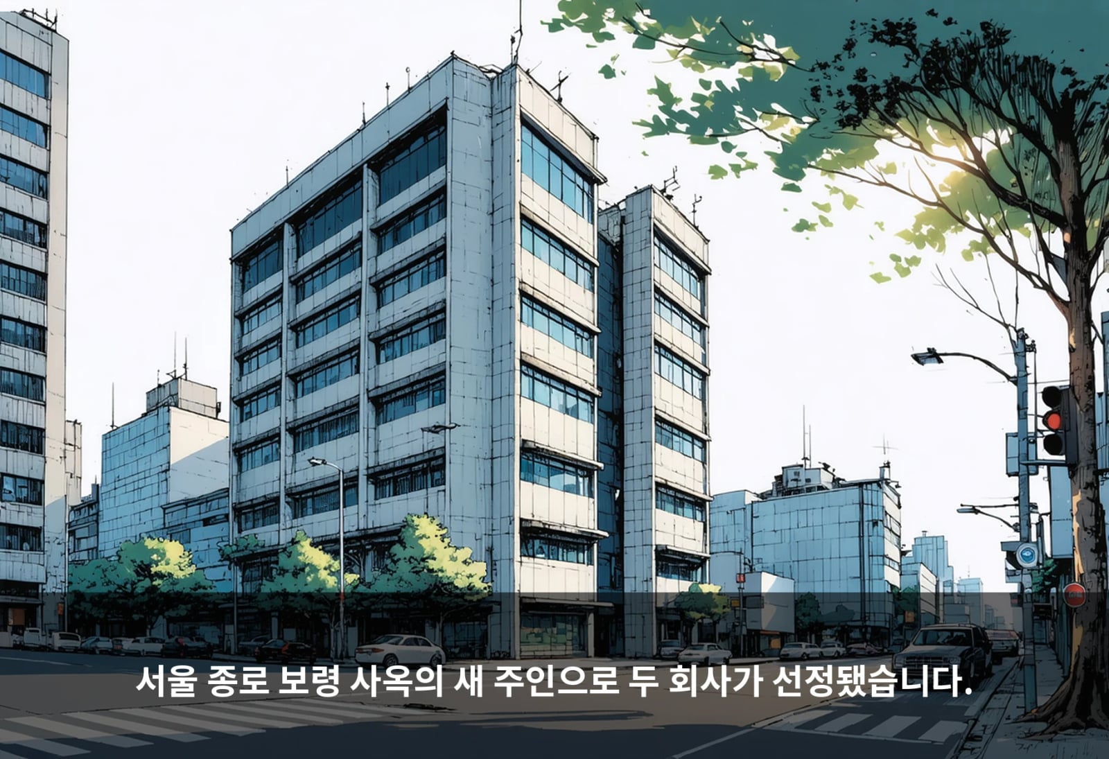서울 종로 보령 사옥의 새 주인으로 두 회사가 선정됐습니다.