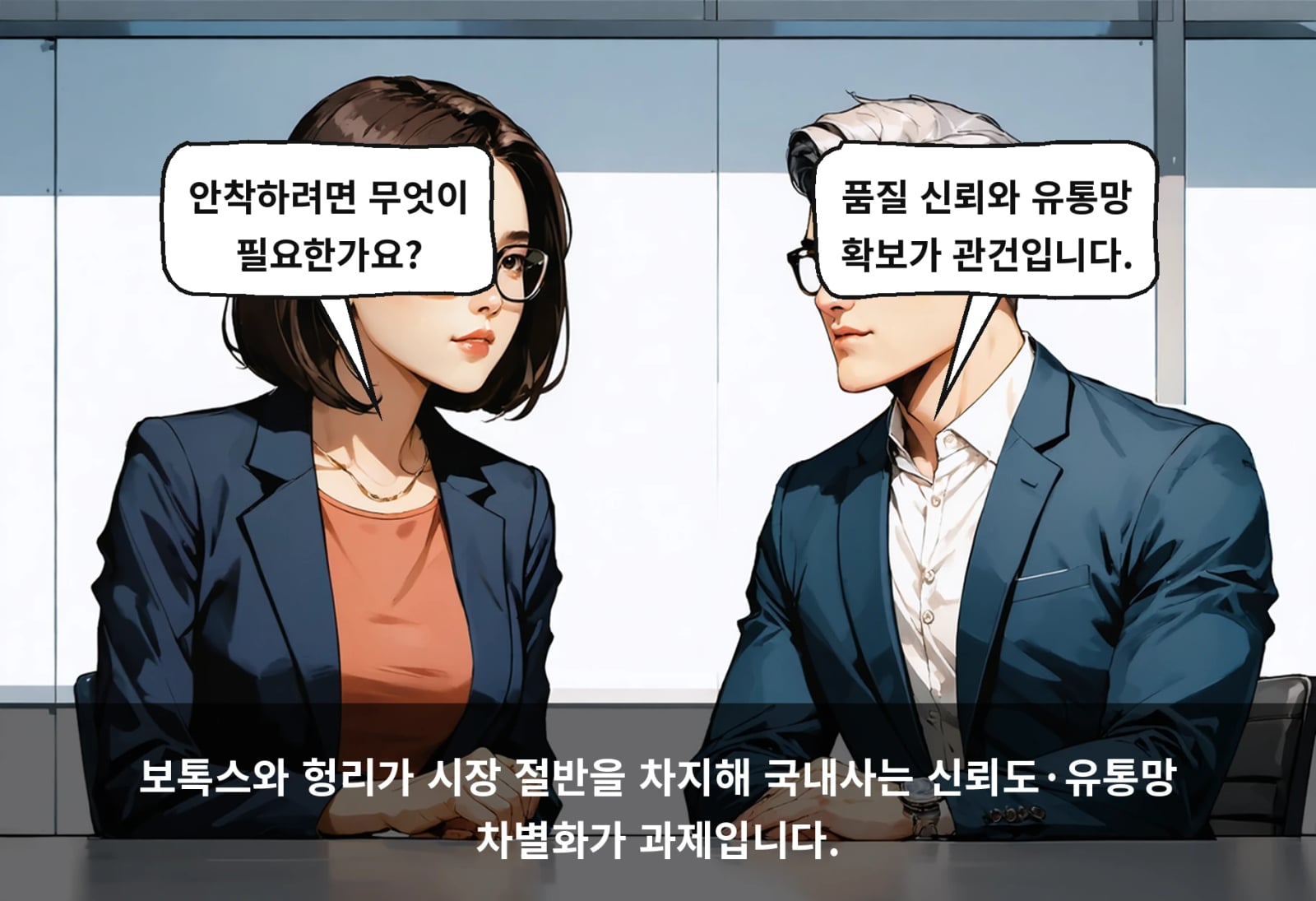 보톡스와 헝리가 시장 절반을 차지해 국내사는 신뢰도·유통망 차별화가 과제입니다.