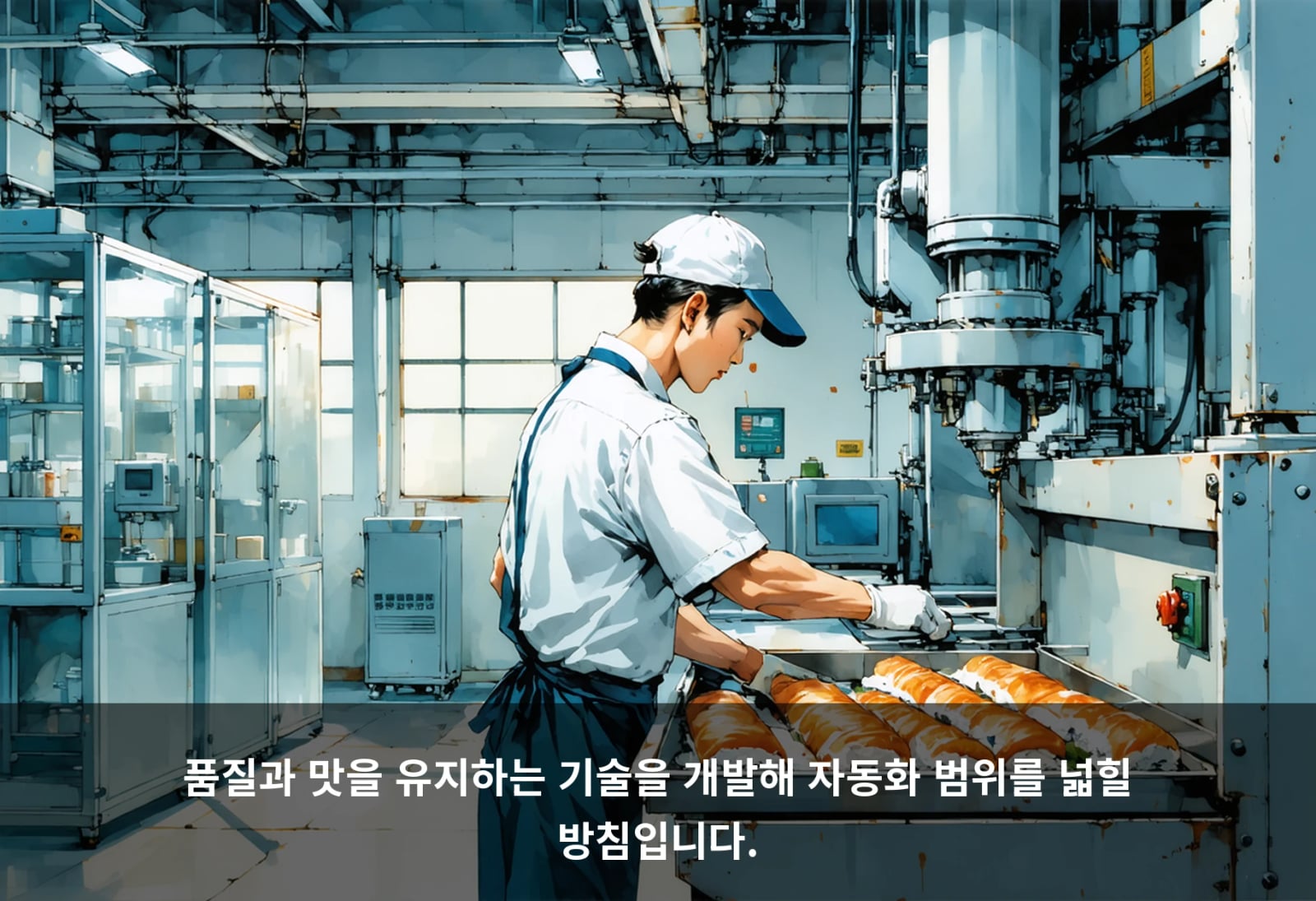 품질과 맛을 유지하는 기술을 개발해 자동화 범위를 넓힐 방침입니다.
