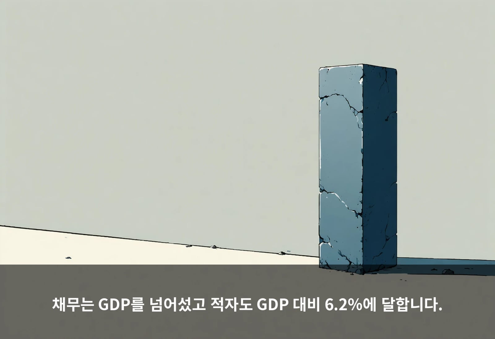 채무는 GDP를 넘어섰고 적자도 GDP 대비 6.2%에 달합니다.