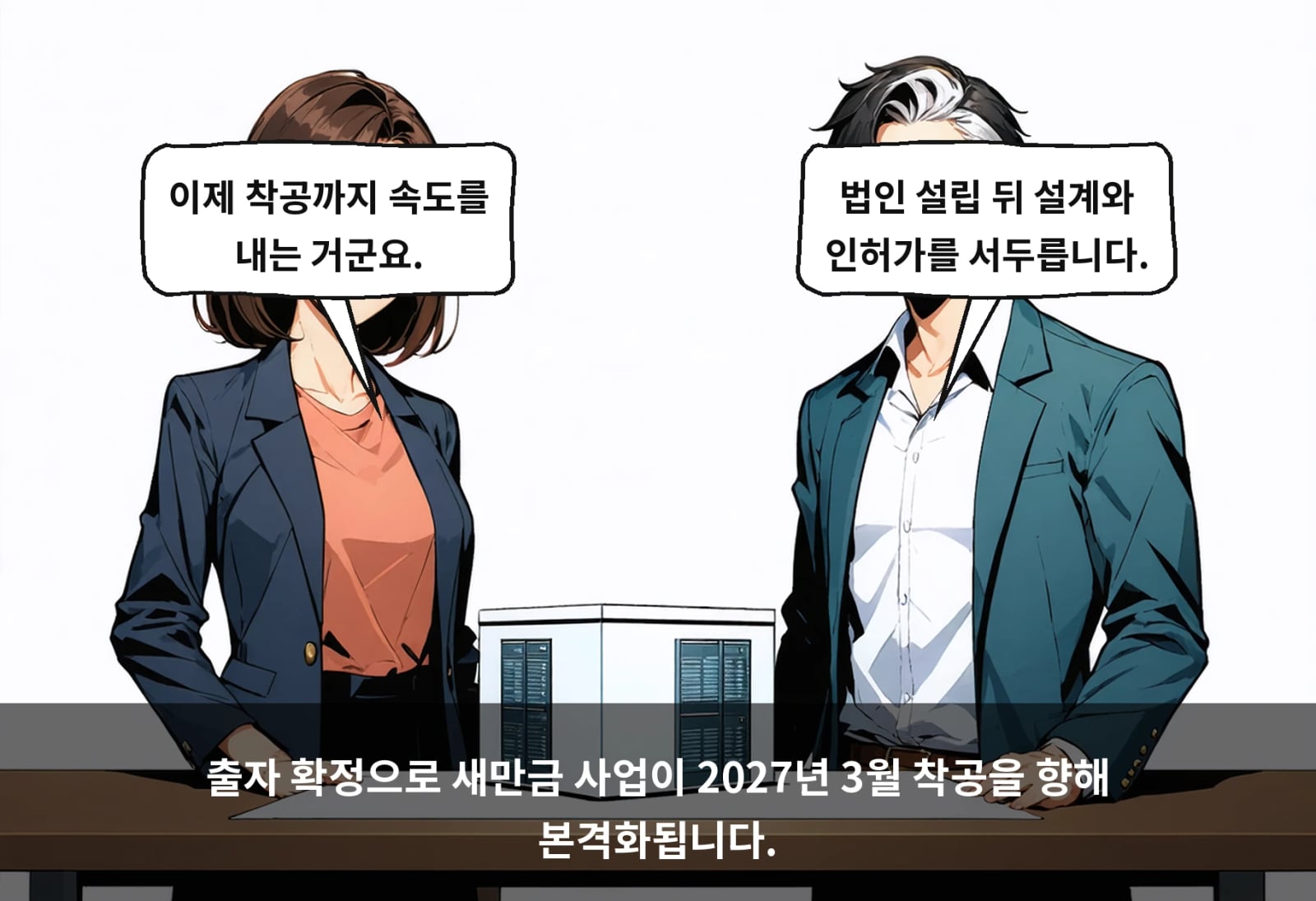 출자 확정으로 새만금 사업이 2027년 3월 착공을 향해 본격화됩니다.