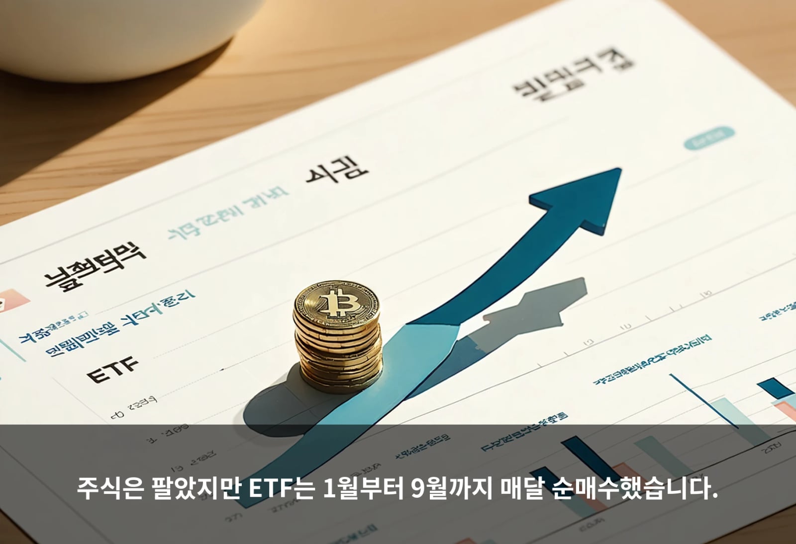 주식은 팔았지만 ETF는 1월부터 9월까지 매달 순매수했습니다.