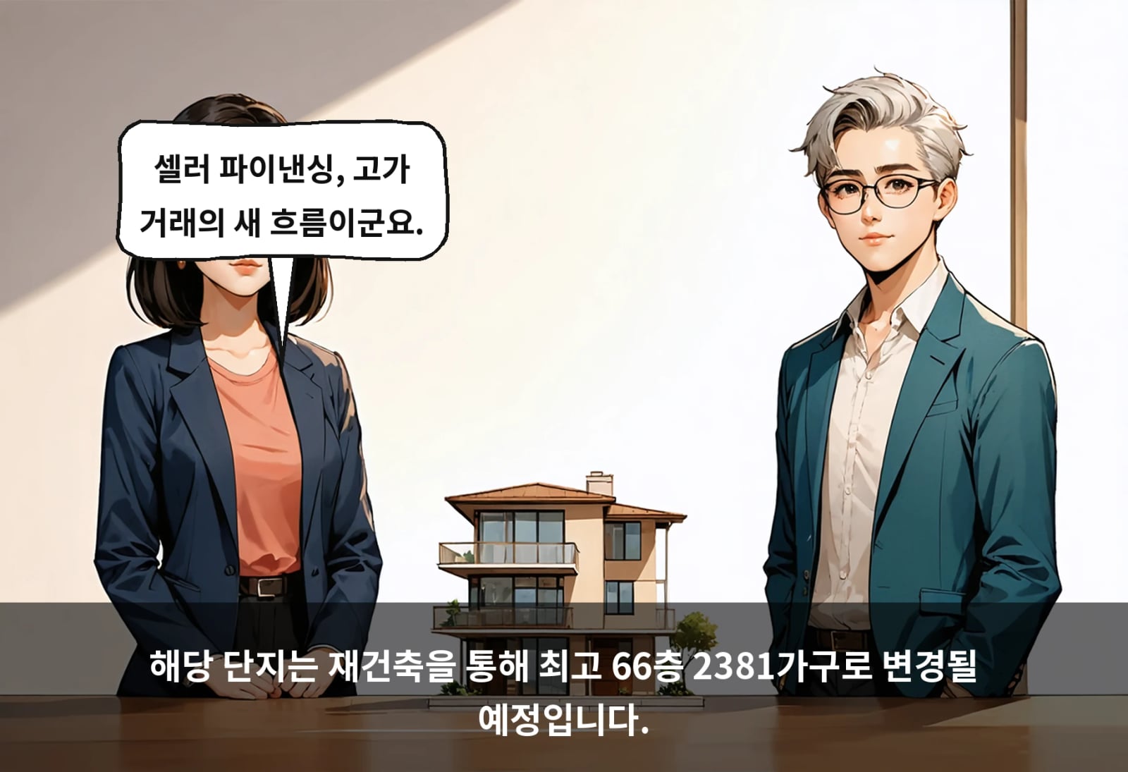 해당 단지는 재건축을 통해 최고 66층 2381가구로 변경될 예정입니다.