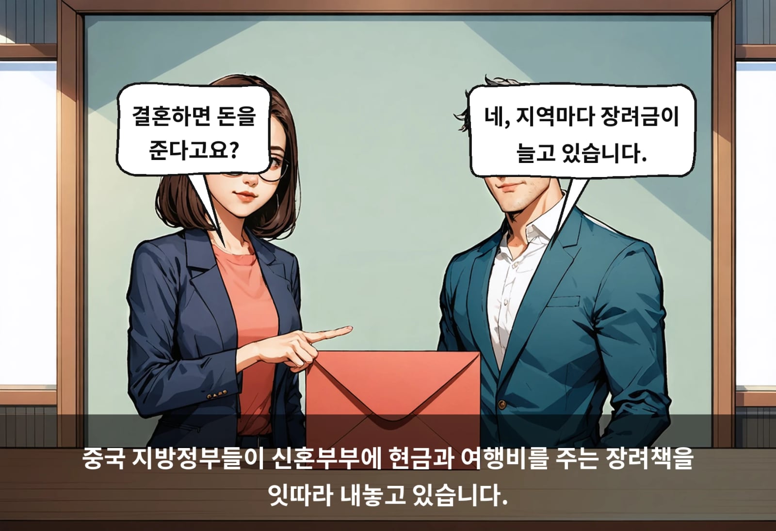 중국 지방정부들이 신혼부부에 현금과 여행비를 주는 장려책을 잇따라 내놓고 있습니다.