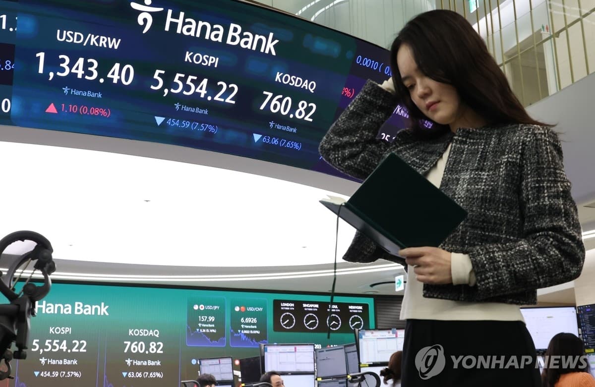 코스피·코스닥 동시 서킷브레이커, 하루 만에 시총 410조 원이 사라졌거든요