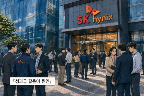 SK하이닉스, 성과급 갈등, 통합노조 출범 표지