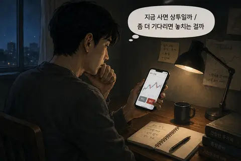 「상투일까 놓치는 걸까」 표지