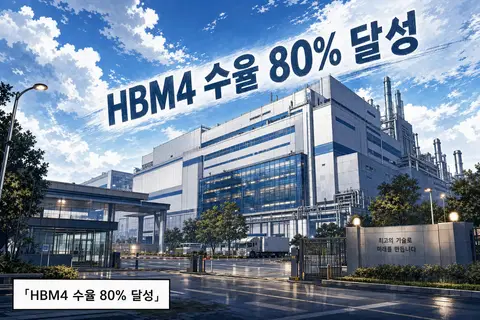 삼성 HBM4 수율 80%, '황금 수율'의 의미 표지