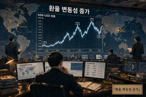 금융위기 이후 최대 환율 변동 표지