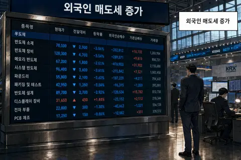 외국인의 반도체 매도, 그 이유는? 표지